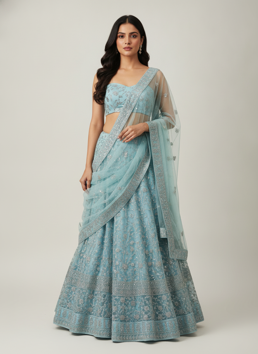LADIES LEHENGA STONE